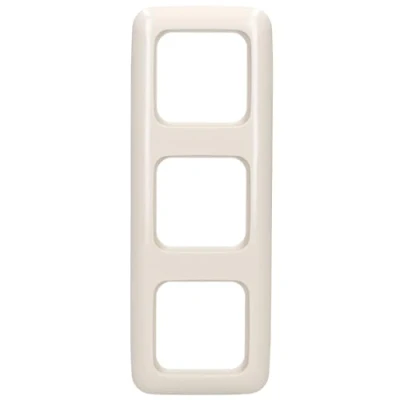 Abbildung von Busch Jaeger 2513 212 3 fach Rahmen (Duroplast) Cremeweiß Duro 2000 SI 2CKA001725A0563