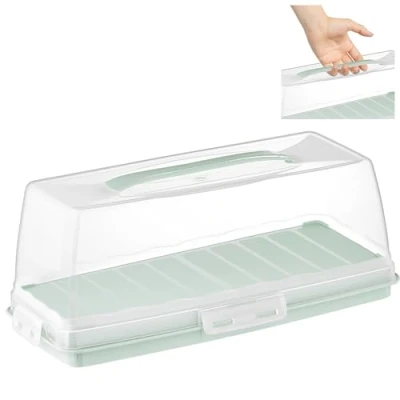 Abbildung von uandu home Kuchentransportbox Tortentransportbox mit Haube und Griff, Kuchenbehälter, Tortenbehälter, (Tortentransportbox BPA Frei Tortenbehälter), Dishwasher Safe