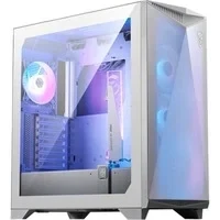 Abbildung von MSI MPG GUNGNIR 300R Airflow White Mid Tower PC Gehäuse E ATX Kapazität, Grafikkartenständer, schaltbare Halterung, ARGB PWM Lüfter, Staubfilter, Kabelführung, USB 3.2 Gen 2x2 Typ C
