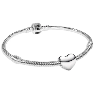 Abbildung von Pandora 68570 Damenarmband Silber Starter Set Be Love Herz