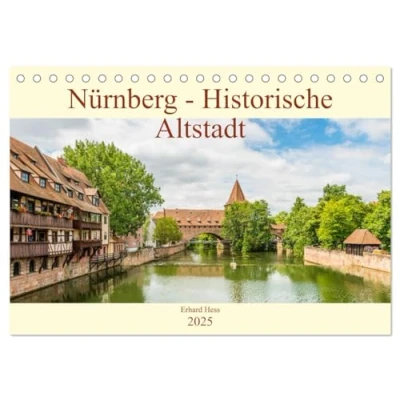 Abbildung von Nürnberg Historische Altstadt (Tischkalender 2025 DIN A5 quer), CALVENDO Monatskalender