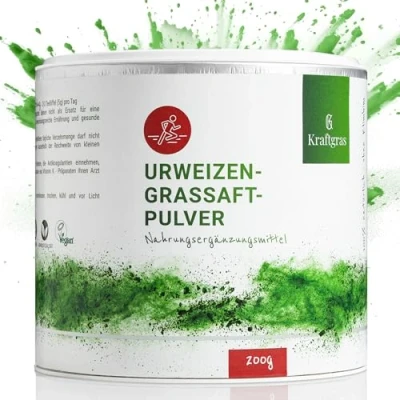 Abbildung von Kraftgras Bio Urweizengrassaftpulver 200 g