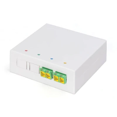 Abbildung von Assmann DIGITUS FTTH Gehäuse, 2 x LC/APC DX Kupplung mit Shutter