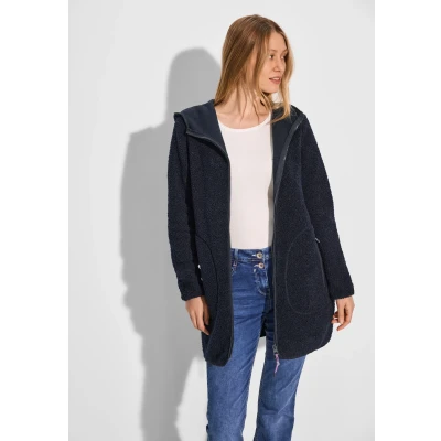 Abbildung von Cecil Teddy Fleecejacke, Damen, Größe: XXL, Blau
