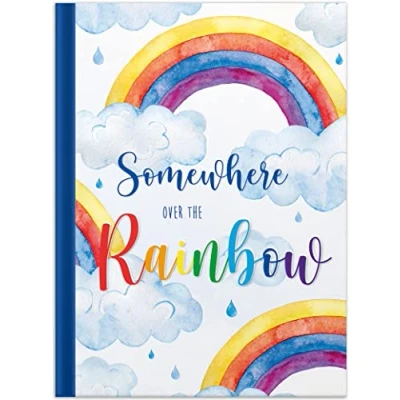 Abbildung von RNKVERLAG 46807 Notizbuch „Over the Rainbow“ in DIN A4 blanko, mit 96 Blatt 70 g/m², 1 Stück