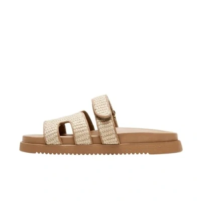 Abbildung von Steve Madden Damen Mayven Schiebe Sandalen, Naturbast, 41 EU