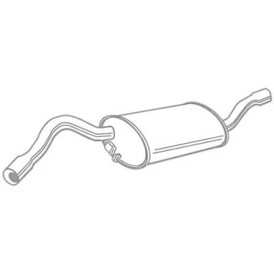 Abbildung von WALKER 21864 Endschalldämpfer 1300 ohne Anbauteile SKODA: FELICIA 1 Pickup, Kombi