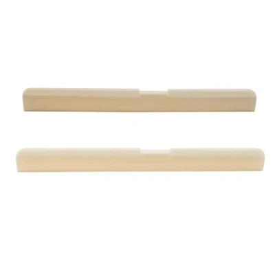 Abbildung von Musiclily Klassische Gitarre Kompensierte Knochen Stegeinlage Bone Saddles,DJ 06 80x3x9mm(2 Stück)