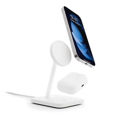 Abbildung von Twelve South HiRise 2 Deluxe in 1 Charging Stand White