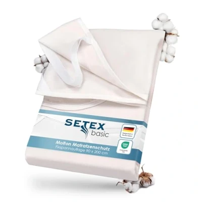 Abbildung von SETEX Matratzenauflage &quot;Molton Spann, Auflage, Allergiker geeignet (Hausstauballergiker)&quot;, (1 St.), strapazierfähiger Matratzenschutz, 90x200cm, 140x200 &amp; weitere Größen