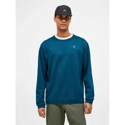 Abbildung von Peak Performance Men Trail Grid Fleece Crew Infinity Teel Größe M