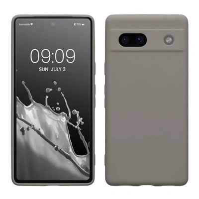 Abbildung von kwmobile Handyhülle kompatibel mit Google Pixel 7a Hülle Handy Case aus weichem Silikon in Stone Dust