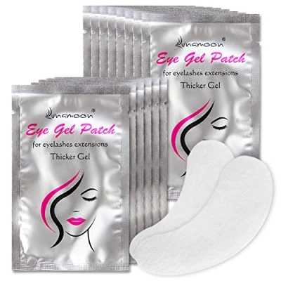 Abbildung von Lunamoon Augenpads für Wimpernverlängerung Wimpern Pads Pad Eyelash Färben Wimpernlifting Eye Gel Patch for Extensions 100Paar (Mädchen)