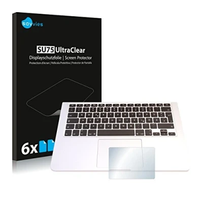 Abbildung von Savvies 6 Stück Schutzfolie für Apple MacBook Pro 13.3&quot; 2015 (Touch Trackpad) Displayschutz Folie Ultra Transparent