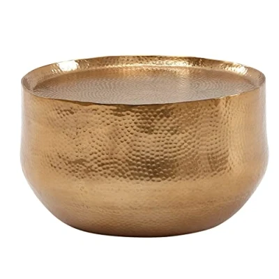 Abbildung von Couchtisch Aluminium 60x60x35 cm Gold