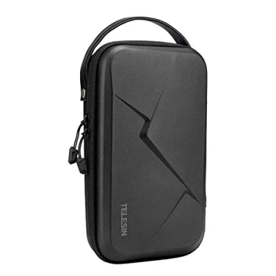 Abbildung von TELESIN Tragetasche Tragbare Aufbewahrungstasche für GoPro Hero 13 12 11 10 9 8 7 6 Max, DJI Osmo Action 4 3 Pocket 3, Insta360 X4 X3 und mehr, Schützende Reisetasche kleines Kamera Zubehör