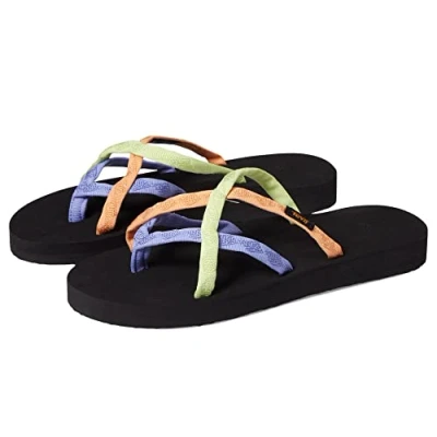 Abbildung von Teva Olowahu Zehentrenner, Damen, Größe: 38, Mixed b/wind/multi Schuhe