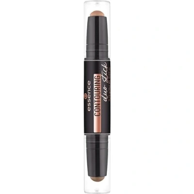 Abbildung von essence CONTOURING duo stick, Konturstift, Nr. 30, Braun, mattierend, definierend, sofortiges Ergebnis, matt, vegan, ölfrei, ohne Parfüm, Alkohol, 1er Pack (2.76g)