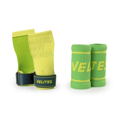 Abbildung von Quad Pro Hand Grips + Handgelenkwickel Chalk CrossTraining Velites