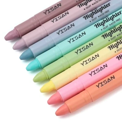 Abbildung von YISAN Bibel Textmarker, Bibelmarker Stifte, Highlighter Pastell, Markerstifte Set, 8 Farben,70641