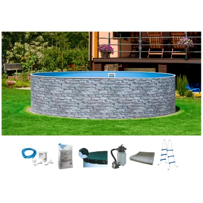 Abbildung von my POOL BWT Rundpool, (Set), 7 tlg., ØxH: 360x110 cm