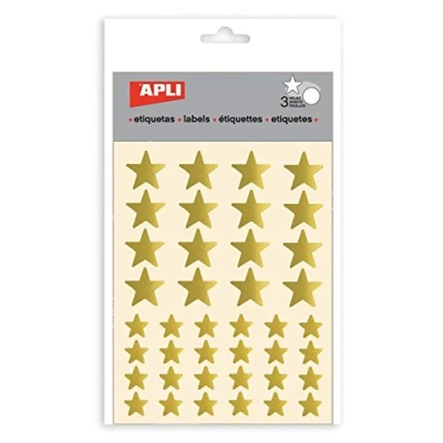 Abbildung von Gomets Apli Stern Gold Tasche mit 3 Blättern