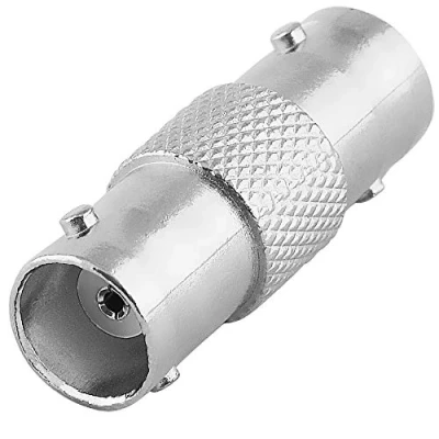 Abbildung von BestPlug Coaxial BNC Adapter, Buchse Kupplung weiblich auf vergoldet, Metallausführung