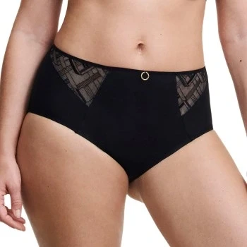 Abbildung von Chantelle Graphic Support HIGH Waisted Brief Slip, Damen, Größe: 38, Black