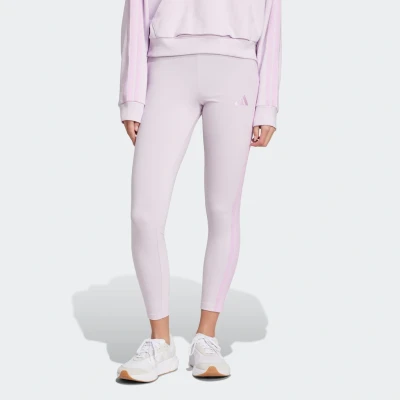 Abbildung von adidas Damen Essentials 3 Stripes Cotton Leggings, Ice Lavender/Bliss Lilac, XL
