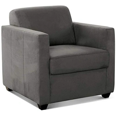 Abbildung von Cavadore Sessel Camerus mit Federkern / Polstersessel im trendigem Design 78 x 80 83 Mikrofaser: steel
