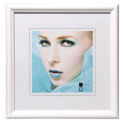 Abbildung von HR 22 Bilderrahmen Holz Rahmen 20x20 30x30 40x40 50x50 quadratisch Fotorahmen: Farbe: Weiß Format: