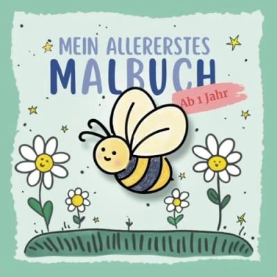 Abbildung von Mein Allererstes Malbuch für Kinder ab 1 Jahr: mit schönen einfachen Motiven zum fantasievollen Ausmalen I Kritzelbuch Mädchen und Jungen Jahr