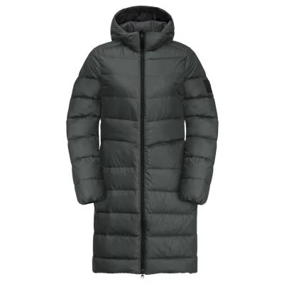 Abbildung von Jack Wolfskin Lenauplatz Daunenmantel, Damen, Größe: Large, Slate green