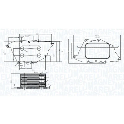 Abbildung von MAGNETI MARELLI 350300004900 Ölkühler BMW: 1 Schrägheck