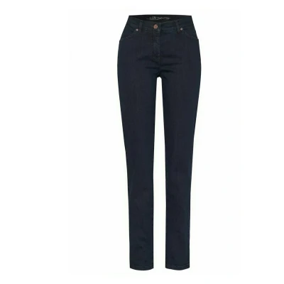 Abbildung von TONI MIT Figurformendem Effekt Jeans Slim Fit, Damen, Größe: 40xS(short), Dark blue used
