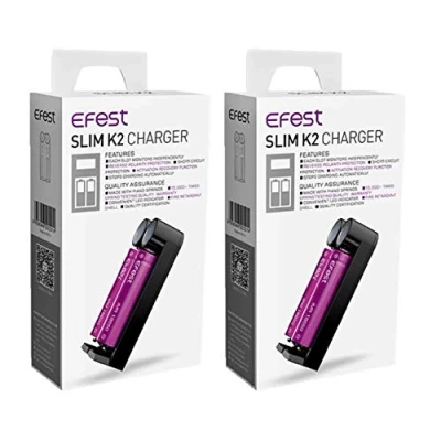Abbildung von 2 Stück Efest Slim K2 Multi Ladegerät (Batterien Nicht enthalten) für 18650 10440 14500 16340 17340 18350 18490 18500 26500 26650 20700 21700