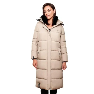 Abbildung von Marikoo Reliziaa Wintermantel, Damen, Größe: Small, Taupe