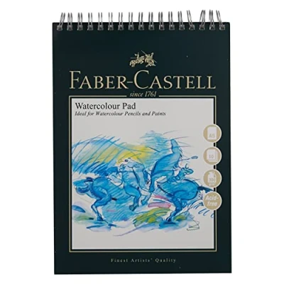 Abbildung von Faber Castell Art &amp; Graphic Spiralbindung Aquarellblock, A5 300 g / m² Block mit 10 Bögen