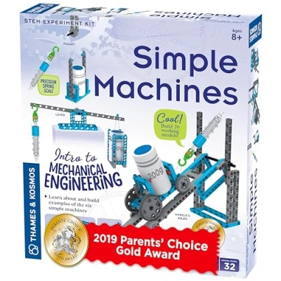 Abbildung von Thames &amp; Kosmos , 665069, Simple Machines, STEM Kit, 26 Different Experiments, Intro to Mechanical Physics, Ages 8+
