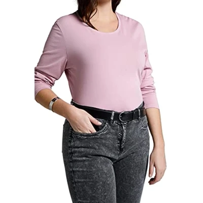 Abbildung von Ulla Popken Damen Basic, schmal Gürtel, schwarz, 155