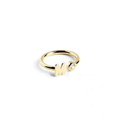 Abbildung von Singularu Personalizado Letter Ring, Damen, Größe: One Size, Letra m oro