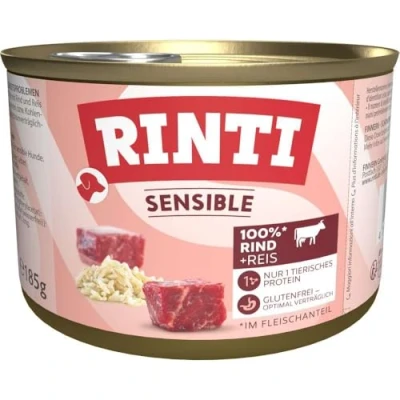 Abbildung von Rinti Hundefutter Sensible Rind &amp; Reis 185 g, 12er Pack (12 x g)