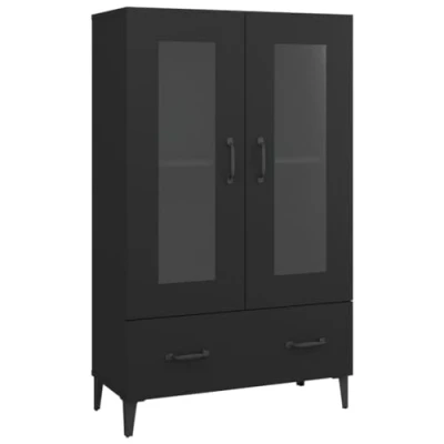 Abbildung von vidaXL Highboard Schwarz 70x31x115 cm Holzwerkstoff (1 St)