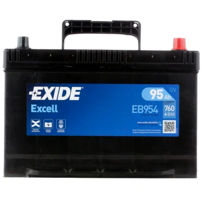 Abbildung von EXIDE EXCELL EB954 Batterie 12V 95Ah 760A Korean B1 KIA: CARNIVAL / GRAND 3, SORENTO 2, MAZDA: CX 5 I, 6 Hatchback, Kombi