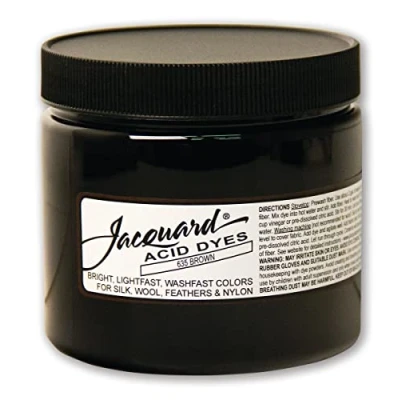 Abbildung von Jacquard Acid Dye for Wool, Silk and Other Protein Fibers, 8 Ounce Jar, Concentrated Powder, Brown 635