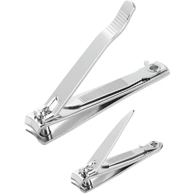 Abbildung von TITANIA Nagelknipser Set (klein + groß) Nagelzwicker klein für Fingernägel &amp; groß Fußnägel Hände Füße Nagelschneider Damen Männer verchromt
