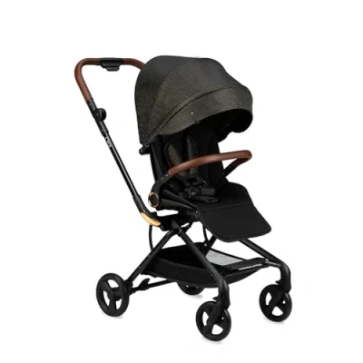 Abbildung von MoMi Kinderwagen ADELLE ab 6. Monat (bis 22 kg), klappbarer Buggy mit 360 Sitz und 5 Punkt Sicherheitsgurt, Einkaufskorb, Tragegriff zum Tragen nach dem Zusammenklappen