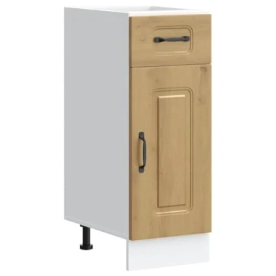 Abbildung von vidaXL Küchenunterschrank Kalmar Artisan Eiche Holzwerkstoff, Spülenunterschrank, Schrank Küche, Lagerschrank, Unterschrank für Küchenzeile
