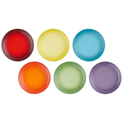 Abbildung von Le Creuset 6ER SET SPEISETELLER 27 CM REGENBOGEN