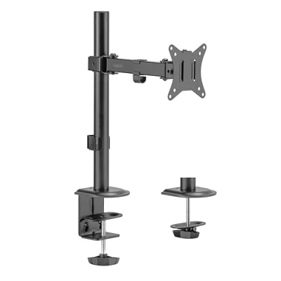 Abbildung von LogiLink Monitorhalterung für 1732&quot;, Armlänge 376 mm, Stahl, Schwarz